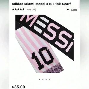 Adidas Miami Pink and Black Scarf